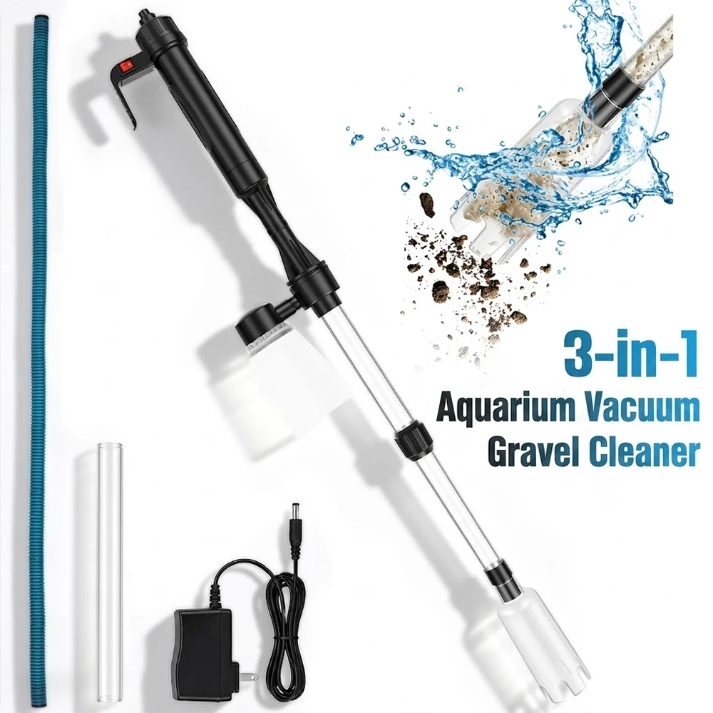 Marine Aquarium Water Change - Aquarium Vacuum Gravel Cleaner 3 in