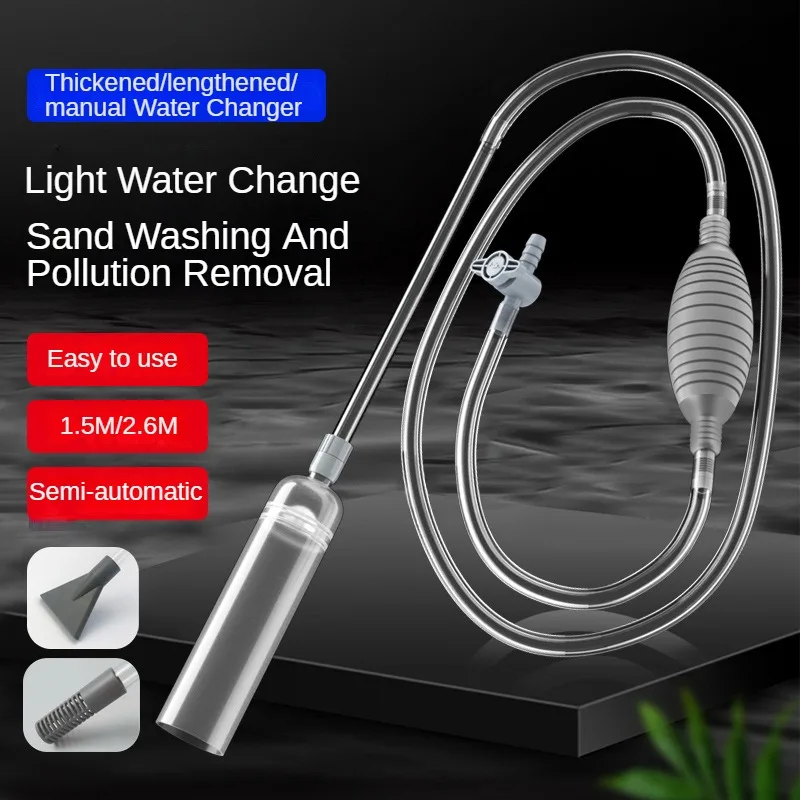Marine Aquarium Water Change - Aquarium Siphon Vacuum Cleaner Fish Tank