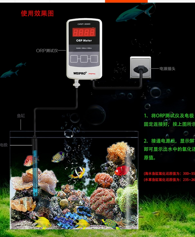 AQUARIUM ORP Meter WEIPRO ORP  - đánh giá và giá Aquarium Marine Color