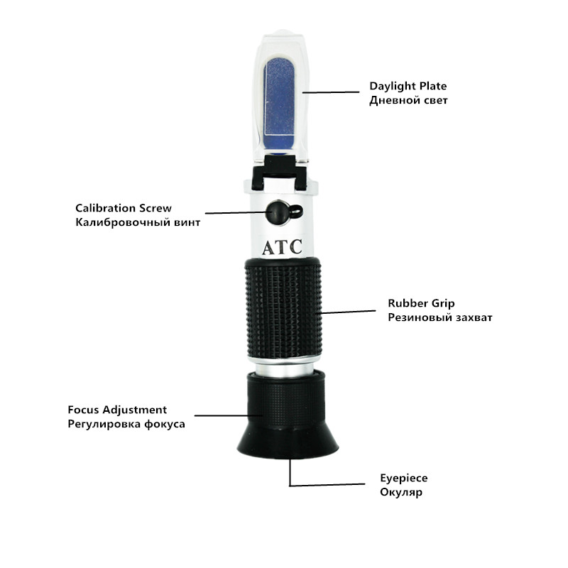 0-32% Sugar 0-28% Salt Portabl - đánh giá và giá Refractometer Salinity