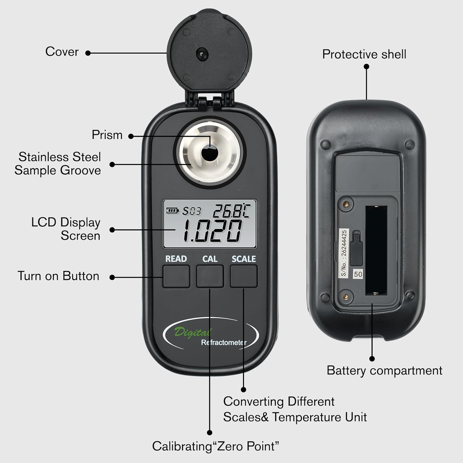 DIgital Refractometer Digital  - đánh giá và giá Refractometer Salinity