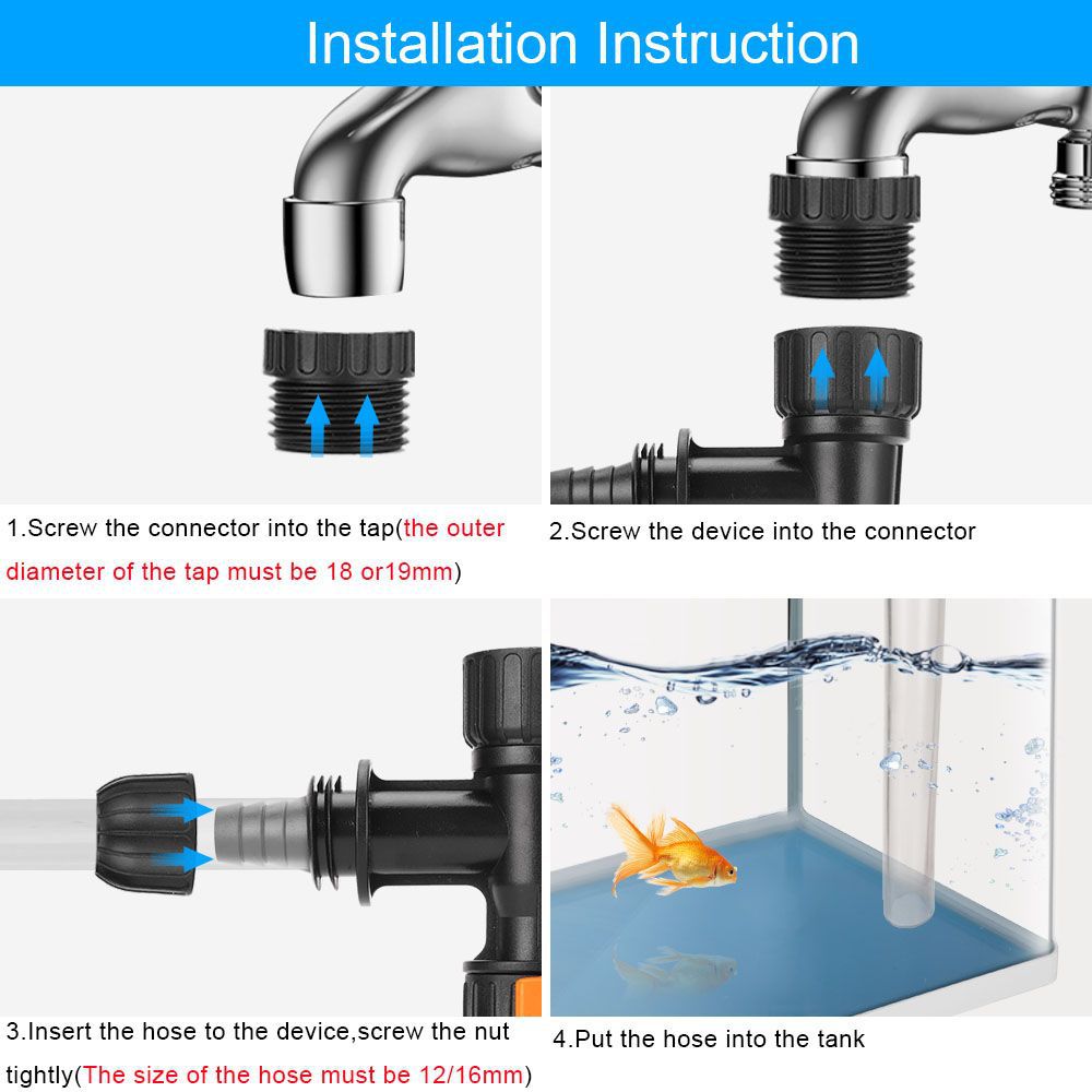 Bucket-Free Aquarium Water Cha - đánh giá và giá Marine Aquarium Water Change