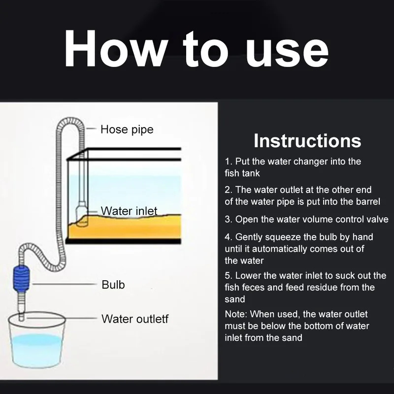 Aquarium Siphon Vacuum Cleaner - đánh giá và giá Marine Aquarium Water Change