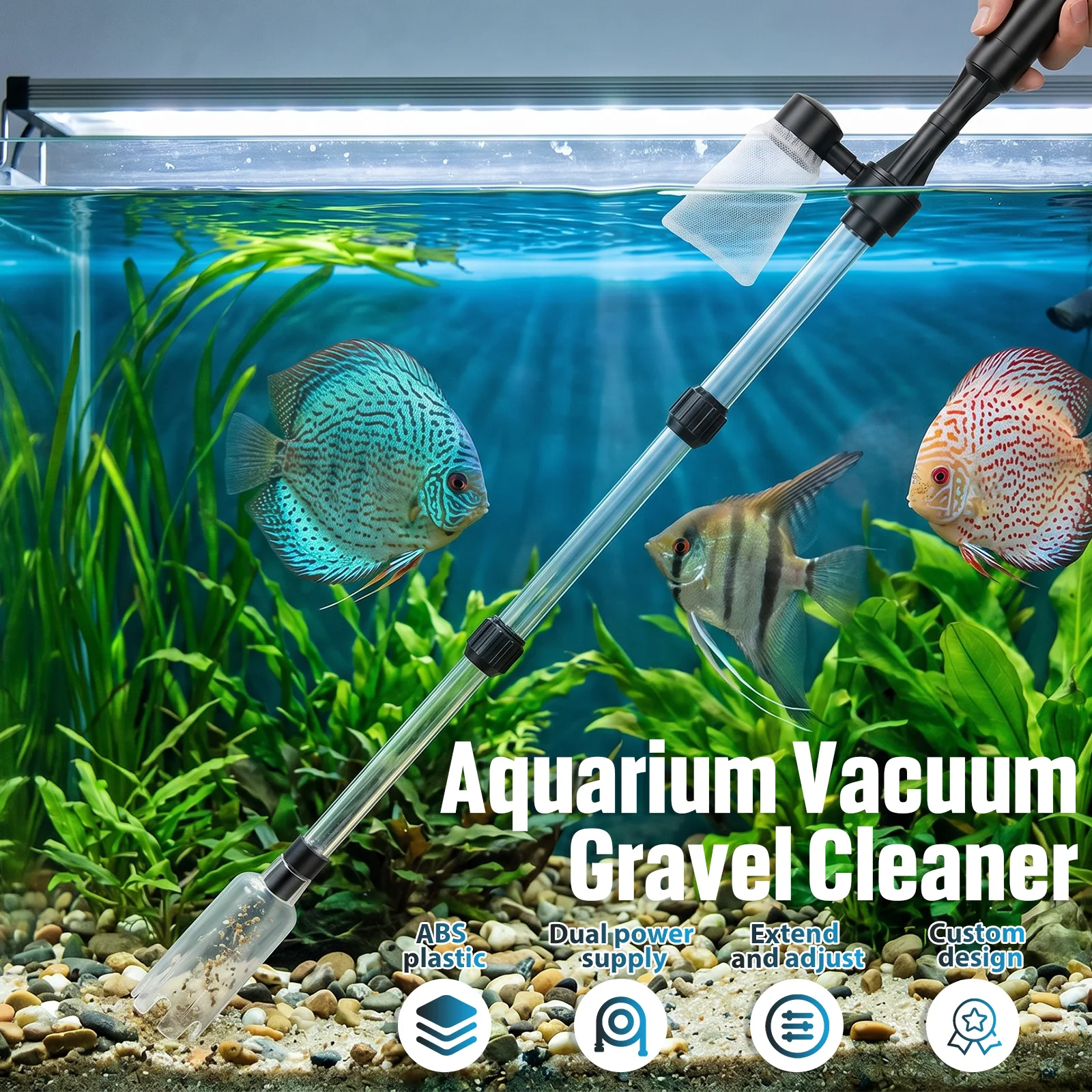 Aquarium Vacuum Gravel Cleaner - đánh giá và giá Marine Aquarium Water Change