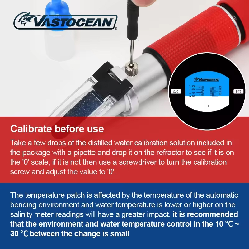 Vastocean Saltwater Refractome - đánh giá và giá Refractometer Salinity