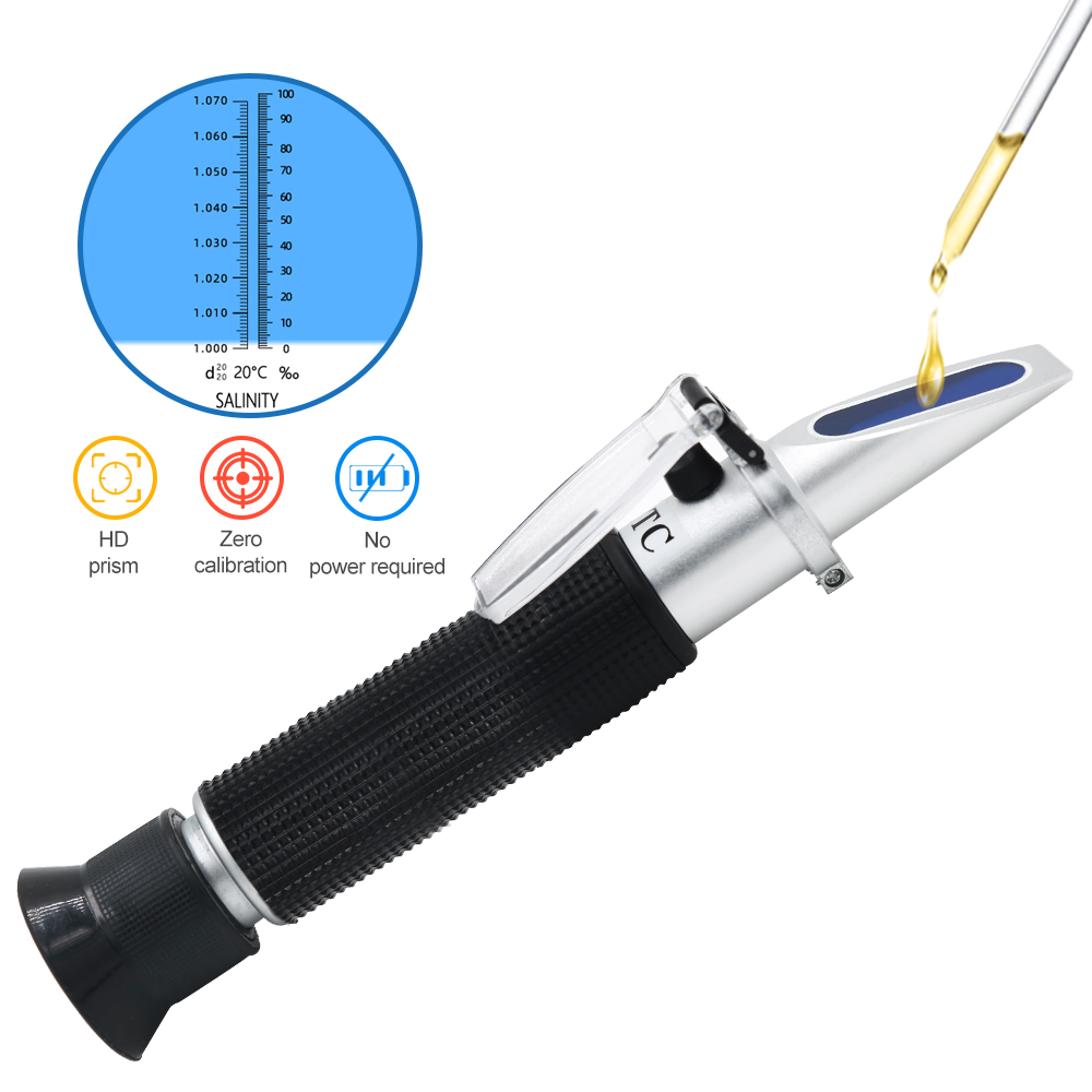 Handheld Salinity Refractomete - đánh giá và giá Refractometer Salinity