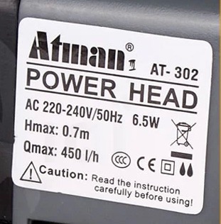 Atman at-nhấn chìm bơm, máy bơ - đánh giá và giá Aquarium Marine Color