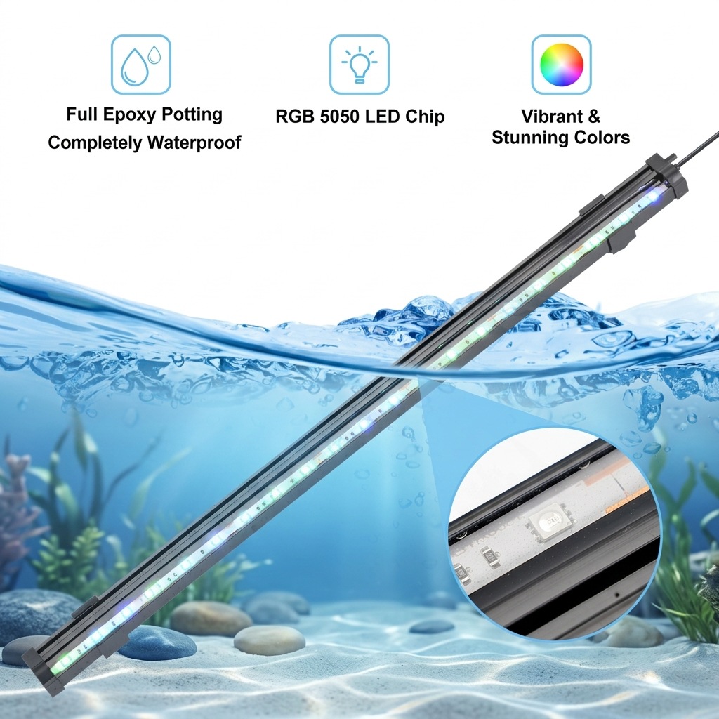 USB LED Aquarium Air Bubble Li - đánh giá và giá Marine Aquarium Water Change